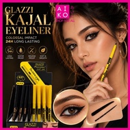 (AIKO) GLAZZI KAJAL COLOSSAL EYELINER 24HRS LONG LASTING & WATERPROOF 1PCS (RANDOM COLOR)