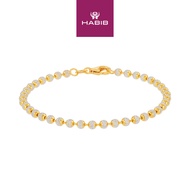 HABIB BEADS PLANET | Oro Italia 916 Yellow and White Gold Bracelet GW49830524(300YW)-BI