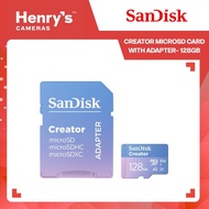 SanDisk Creator MicroSD Card with Adapter- 128GB