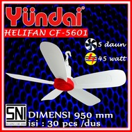 KIPAS ANGIN GANTUNG / HELIFAN 5 BALING 45 WATT MERK YUNDAI