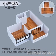 1:50 Miniature House Building DIY Prefabricated House Construction kits Hobby Modeling Mockup Archit
