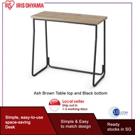 IRIS Ohyama Hiro Biro IWD-790 | Iron Wood Desk, Ash Brown table top | Black bottom