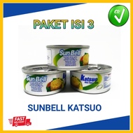 Sanbel KATSUO Tuna Campuran Umpan Paket isi 3 Kaleng