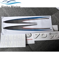 Sticker Decals Kit For Yamaha 70hp 2 stroke outboard engine