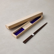 日本川上-龜甲六角木筷-黑棕色-禮盒裝(23cm)