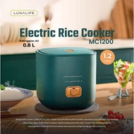[Papatta Store] LUNALIFE Mini Rice Cooker 0.8L 200Watt Portable Low Watt Rice Cooker Long Cable 2-3 