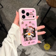 For iPhone 16 Pro Max Case TPU Doodle Phone Case For iPhone 17 Pro Max 16 15 14 Cover 手机壳 Aesthetic 