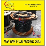 Mega 35MM X 4CORE Armoured Cable (SELL PER METER)