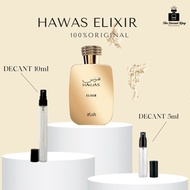[DECANT] Rasasi Hawas Elixir Edp 5ml & 10ml Tester perfume