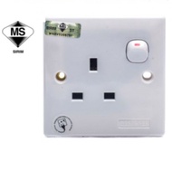 【READY STOCK】DESIGNER 13A SWITCH SOCKET ( SIRIM )