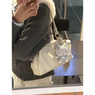 Korea ason Stray Bag Leather Bread Motorcycle Bag Female Niche Large-Capacity Tote Bag One-Shoulder 