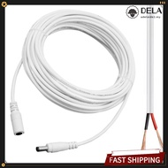 【Hot-DELA】DC Extension Cable,12V Extension Cable, DC Connector 5.5 mm x 2.1 mm White❀