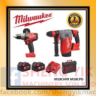 Milwaukee Profesional SDS Drilling Machine Combo Packages M18CHPX M18CPD