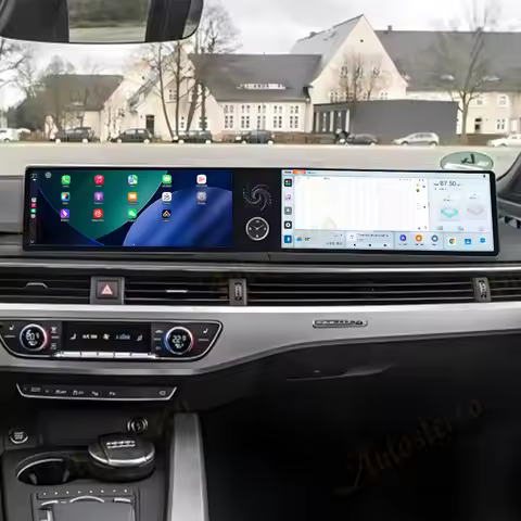 Dual Screen Android Car Radio Carplay For Audi A4 B9 A5 S4 S5 2017-2021 Multimedia Player GPS Naviga