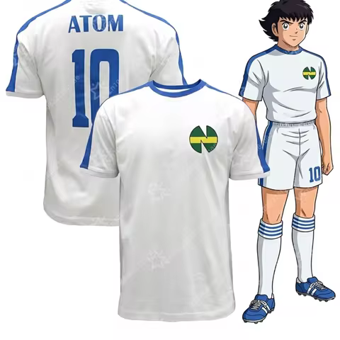 Anime Captain Tsubasa Nankatsu Soccer Kit Uniform Men Women Tee Adults Children Boy Gril Top Kids Pa