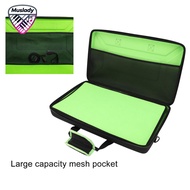 Muslady DJ Controller Case EVA DJ Controller กระเป๋าถือ 2 ซิปโลหะสำหรับงานปาร์ตี้
