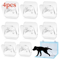 【Big-promotion】 4/6pcs Wall Pee Pad Holder Clear Dog Potty Training Pad Holder Invisible Puppy Pad H