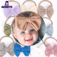 GEMEITE【Fast Delivery】Baby Cute Bowknot Hair Accessories Princess Baby Hairband Seamless Hair Rope Bandana