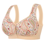 Plus Size Bra 40-52 Cup C D E F G Big Size Wireless Bra Front Closure Push Up Seamless Bra Woman Spo