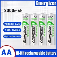 Energizer AA 2000mAh 1.2V NI-MH Rechargeable Battery for Toys Flashlights Shaver Mouse  Camera NIMH Battery