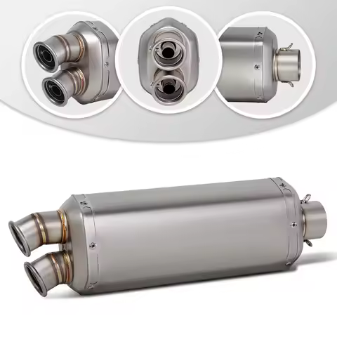 S9 Exhaust Universal 51MM Motorcycle Muffler with DB Killer For XL750 CRF300L VSTROM850 XMAX300 F900