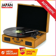 D&L SOUL Portable Record Player with Bluetooth USB/SD Recording Function 33/45/78 RPM Support Wirele