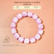 Ngoc Dan Tam - Kunzite Lu Thong Bracelet 11mm 5A - Fire Element & Earth Element