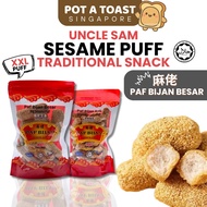 UNCLE SAM Sesame Puff Traditional Snack Candy Paf Bijan 麻佬 HALAL Gula Gula Viral