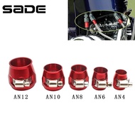 Car Aluminum AN4/AN6/AN8/AN10/AN12 Fuel Line Hose Finisher Clamp Finisher Modification Accessories
