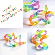 Rainbow Crystal Wrapping tangle Toys Creative fidget Puzzle Relief Toy Children's Focus Training Toy