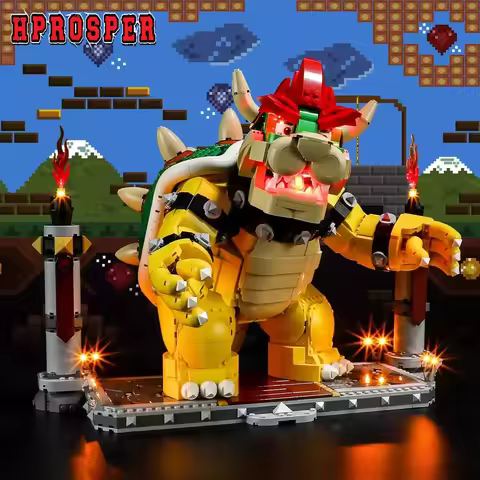Hprosper 5V LED Light For lego 71411 The Mighty Bowser Decorative Lamp With Battery Box (Not Include