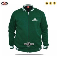 Distro Style Varsity Jacket Distro 1205 LamaText White Hoodie Sweater Distro Jacket for Men and Wome