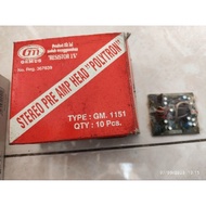 Stereo pre amp head polytron gm1151 gm 1151 1pcs not 10 pcs