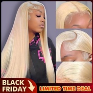 GK 13x6 613 Blonde Lace Front Wig Human Hair Straight Wig Human Hair 200% 613 Lace Frontal Wigs Huma