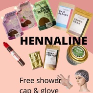 [READY STOCK][FREE GIFT] hennaline inai rambut viral sah solat halal homemade warna dan rawat rambut