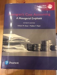 Horngren's Cost Accounting: A Managerial Emphasis, Global Edition, 16th Edition, Paperback
