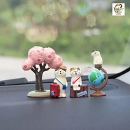 [Free Shipping] Love Travel Cat Desktop Globe Small Ornaments 丨 Office Decompression Decoration Good