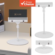 Pop-Up Advertising Sign Holder - Photo Clip with Clear Base - Rotating Plastic Shelf - Price Tag Pro