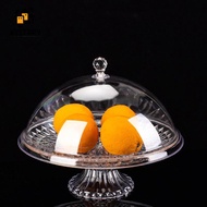 KOZEEY Covered Serving Platter Cheese Board Dessert Display Plate Cake Stand with Dome Cover for Foo