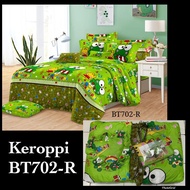 Natasha bed cover set +sprei 180x200 keroppi bonus bantal hati