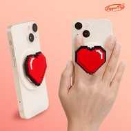 [ZipperPop] 3D Pixel Art Phone Grip & Stand Holder Compatible with MagSafe - Heart Love Emoji
