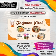 VIRAL SNACK BANNER, TABLE CLOTH BANNER