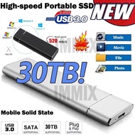 External Hard Disk 30TB Portable SSD External Hard Disk Drive 64TB USB3.1 Portable 16TB For Laptop D