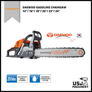 DAEWOO Gasoline Chainsaw 12"/ 16"/ 18"/ 20"/ 22"/ 24" | 6 Months Warranty