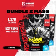 Bundle 2 Mutant MASS EXTREME 2500, Mass Gainer, High Calories For Extreme Hard Gainer 12lbs