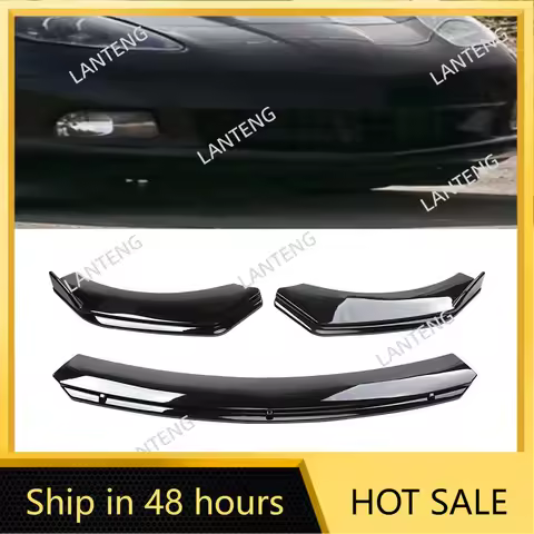 Car Front Bumper Cover Lip Spoiler Splitter Carbon fiber For Corvette C6 C7 Z06 ZR1 Diffuser Guard T