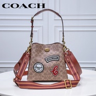 Coach new handbag women fashion single shoulder messenger small bucket bag spot 6868