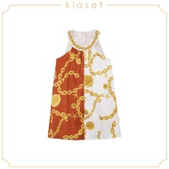 KLOSET Chain Mini Dress (SS20 - KD006) ชุดเดรสเด็กแขนกุด ลายโซ่
