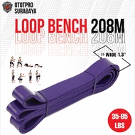 UNGU 208cm Loop Elastic Resistance Band 35-85 Lbs/Loop Band Fitness Rubber - Purple