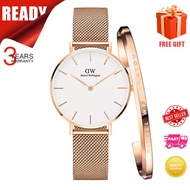 Watch Women Watch 28mm Metal Strap Watch + Cuff Set 32mm